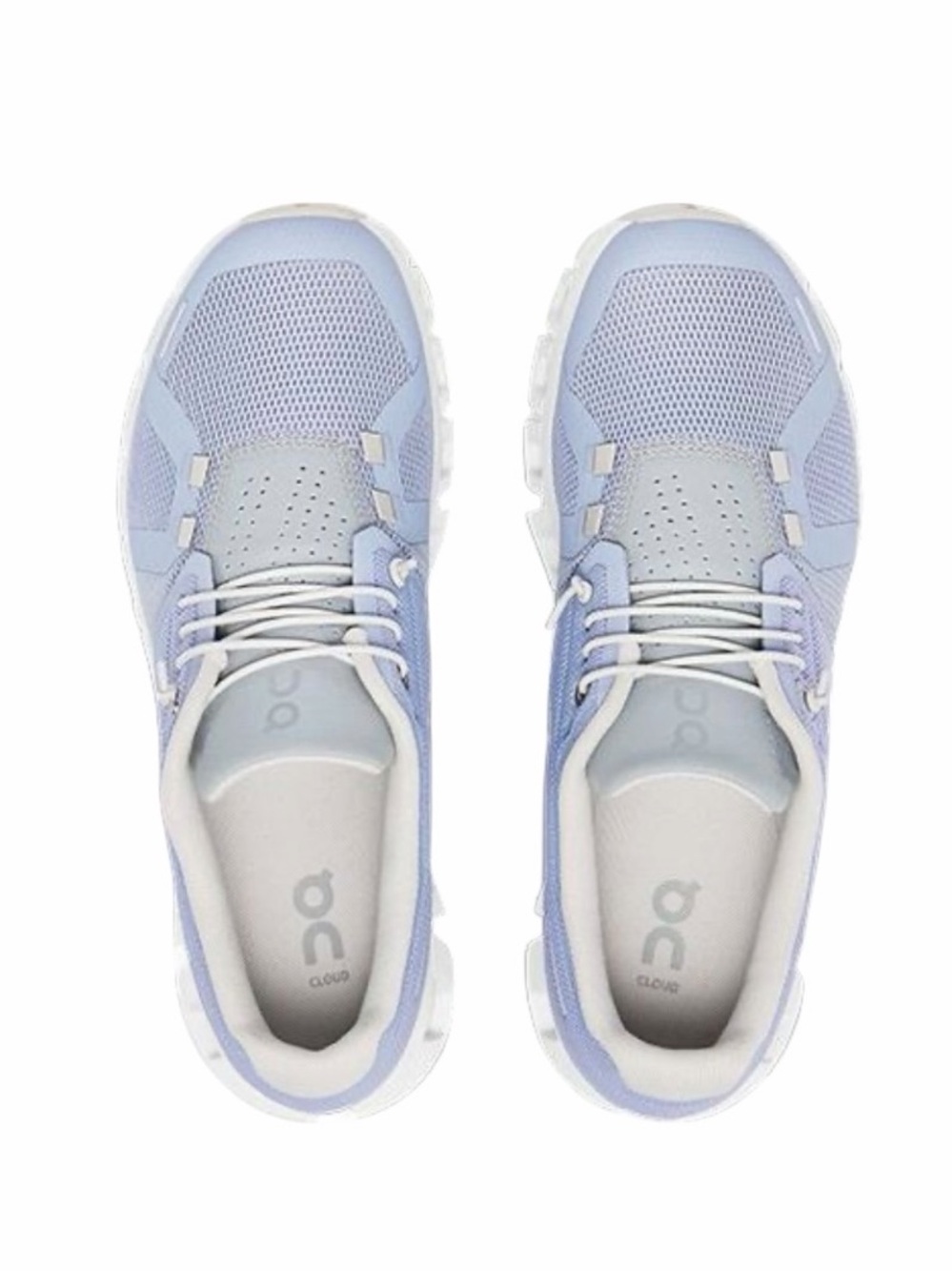 On Running Cloud 5 Nimbus Alloy Lavender and White Athletic Sneakers Size 8 - Picture 4 of 13